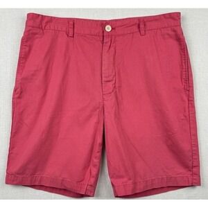 Vineyard Vines Club Short Mens 35 Pink Cotton Twill Chino Preppy Summer Shorts